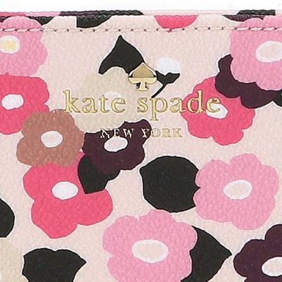 NWT♠️KSNY Hyde Lane Floral Card Holder in Rose Dew - Picture 4 of 8